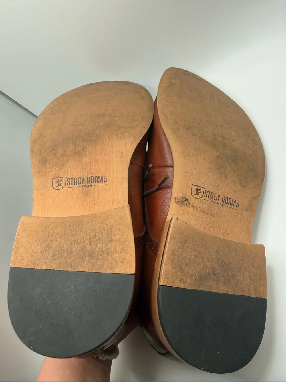 Stacy Adams Brown Cap-Toe Derby Dress Shoes 12M